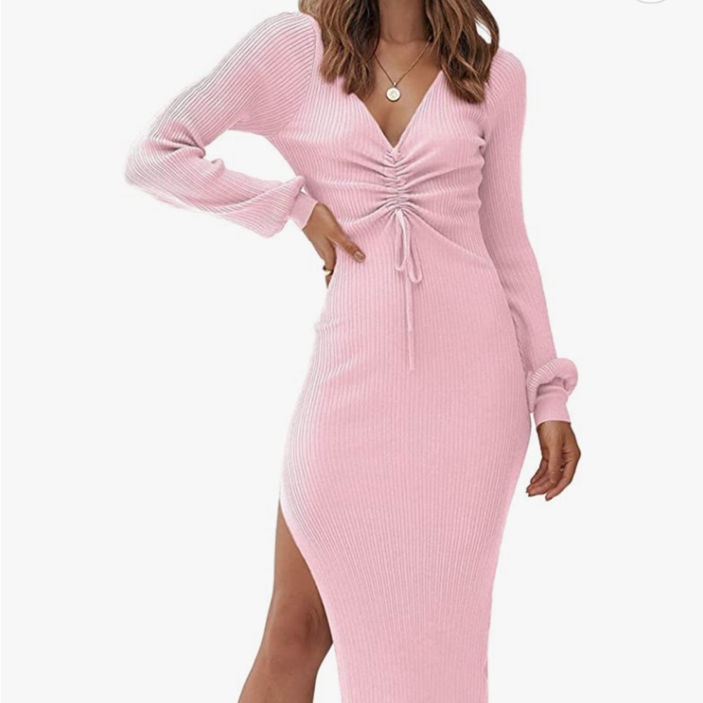 Pink long sleeved dress! Missed the return window! NEW with tags still on!